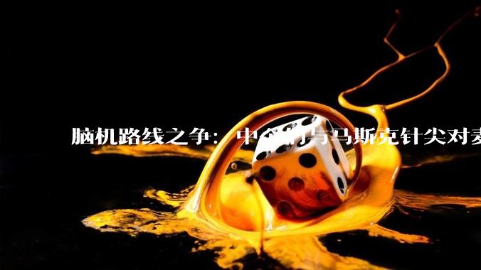 脑机路线之争：中企们与马斯克针尖对麦芒_接口_大脑_人类