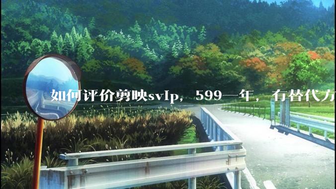 如何评价剪映svip，599一年，有替代方案吗？
